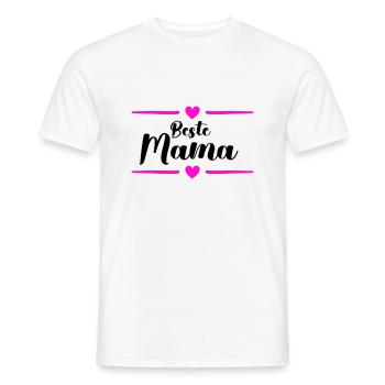 Best Mom - Men's T-Shirt - white - Front - AI Model Male 178 dark (178cm)