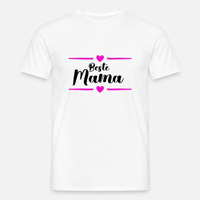 beste mama - Männer T-Shirt - Weiß