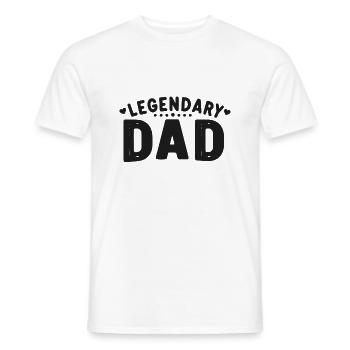 Papa légendaire - T-shirt homme - blanc - Devant - AI Model Male 178 dark (178cm)