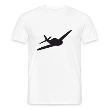 Maquette d’avion - T-shirt homme - blanc - Devant - AI Model Male 178 dark (178cm)