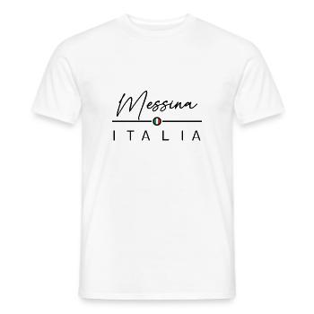 Italia - Messina - Italien - Italy - Men's T-Shirt - white - Front - AI Model Male 178 dark (178cm)