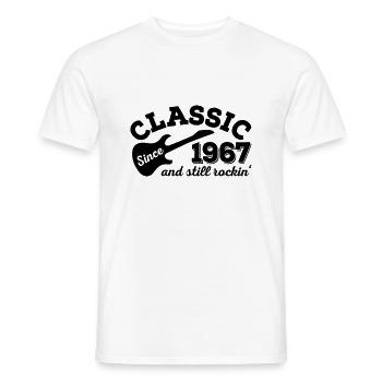 1967 - Men's T-Shirt - white - Front - AI Model Male 178 dark (178cm)