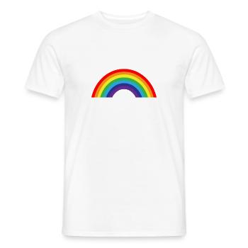 arc en ciel - T-shirt homme - blanc - Devant - AI Model Male 178 dark (178cm)