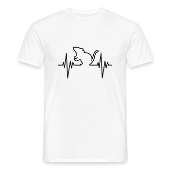 Mouse Pulse - Männer T-Shirt - Weiß - Vorne - AI Model Male 178 dark (178cm)