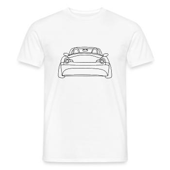 Cabrio roadster Heck Tribal - Männer T-Shirt - Weiß - Vorne - AI Model Male 178 dark (178cm)