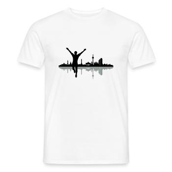 Berlin Jogger - Männer T-Shirt - Weiß - Vorne - AI Model Male 178 dark (178cm)