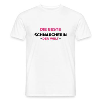 Schnarcher Schnarcherin Schnarchen Schlaf Humor - Männer T-Shirt - Weiß - Vorne - AI Model Male 178 dark (178cm)