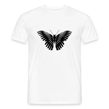 butterfly color lines - Men's T-Shirt - white - Front - AI Model Male 178 dark (178cm)