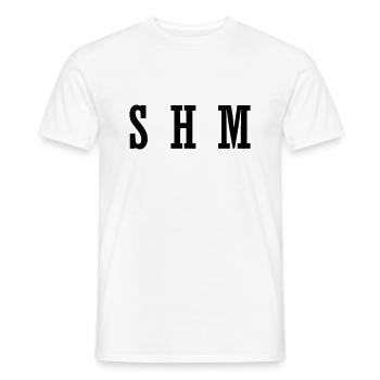 Idée cadeau SHM Electric Music - T-shirt homme - blanc - Devant - AI Model Male 178 dark (178cm)