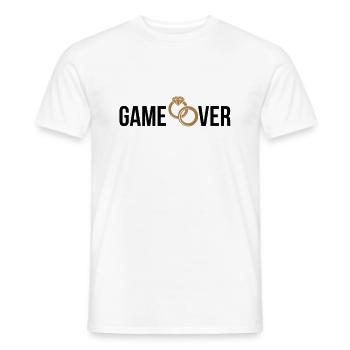 Game over avec des anneaux - T-shirt homme - blanc - Devant - AI Model Male 178 dark (178cm)
