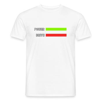 Entraînement électrique - T-shirt homme - blanc - Devant - AI Model Male 178 dark (178cm)
