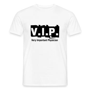 V.I.P. Very Important Physician - Men's T-Shirt - white - Front - AI Model Male 178 dark (178cm)