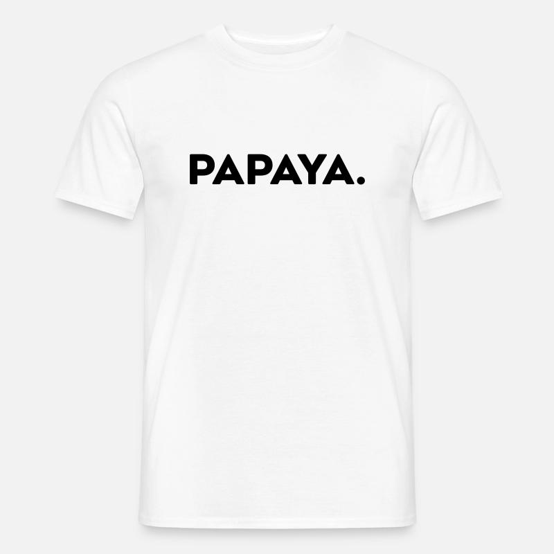 papaya - Liebingsfrucht - Männer T-Shirt - Weiß