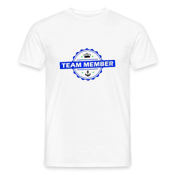 Équipier - T-shirt homme - blanc - Devant - AI Model Male 178 dark (178cm)