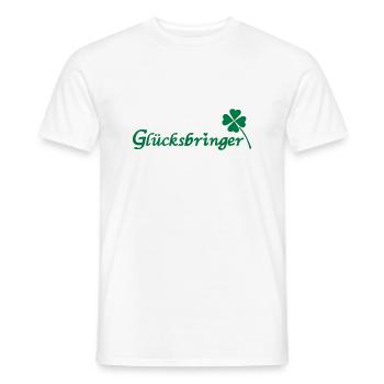 Glücksbringer - Männer T-Shirt - Weiß - Vorne - AI Model Male 178 dark (178cm)