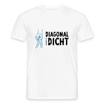 VolleyballFREAK Diagonal ist dicht MP - Männer T-Shirt - Weiß - Vorne - AI Model Male 178 dark (178cm)