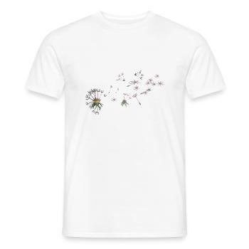 pustebluemchen für helle sachen - Männer T-Shirt - Weiß - Vorne - AI Model Male 178 dark (178cm)