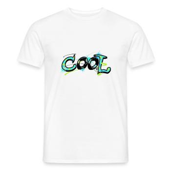 chemise fraîche cool pour les enfants - Scène Graffiti - T-shirt homme - blanc - Devant - AI Model Male 178 dark (178cm)