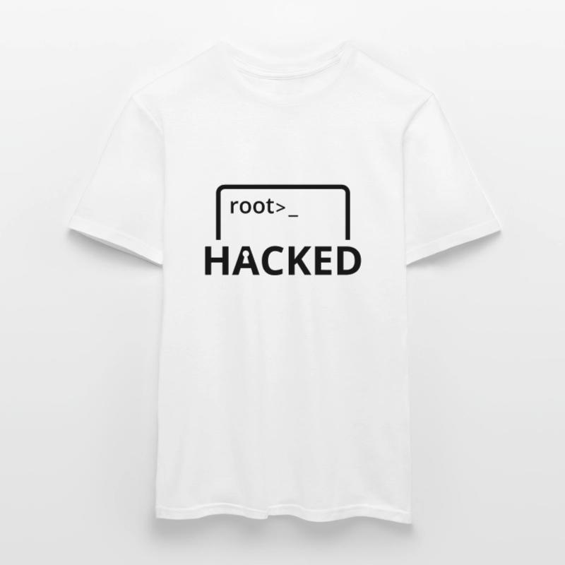 Hacked Hacker programmeur informatique T-shirt homme