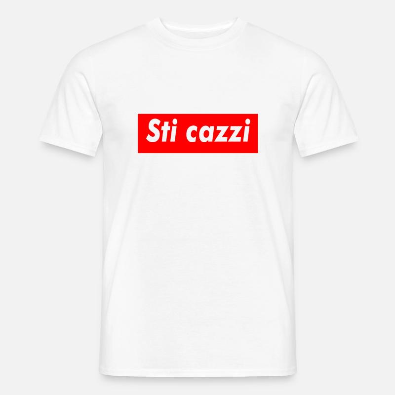 sti cazzi - T-shirt uomo - bianco