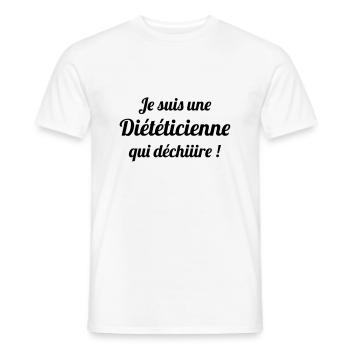 Diätassistent / Diätetik / Regime / Ernährung - Männer T-Shirt - Weiß - Vorne - AI Model Male 178 dark (178cm)