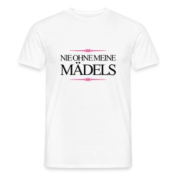 nie ohne meine mädels design - Männer T-Shirt - Weiß - Vorne - AI Model Male 178 dark (178cm)