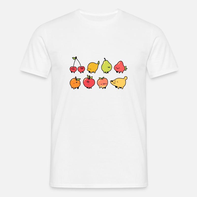 Fruchttierchen - Männer T-Shirt - Weiß