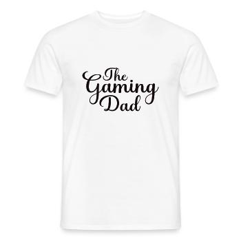The Gaming Dad - Men's T-Shirt - white - Front - AI Model Male 178 dark (178cm)