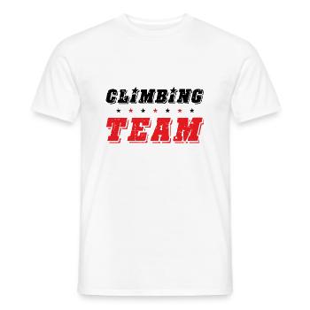 Climbing Team - Männer T-Shirt - Weiß - Vorne - AI Model Male 178 dark (178cm)