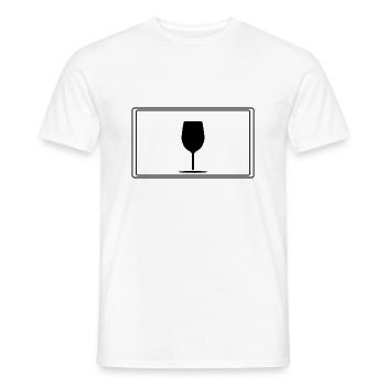 Beer Wine Whiskey Schnapps Alcohol - Men's T-Shirt - white - Front - AI Model Male 178 dark (178cm)