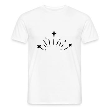 Star Blast - Men's T-Shirt - white - Front - AI Model Male 178 dark (178cm)