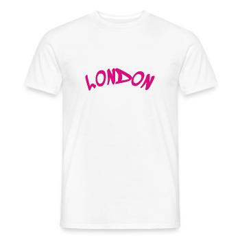 London - Great Britain - England - Männer T-Shirt - Weiß - Vorne - AI Model Male 178 dark (178cm)
