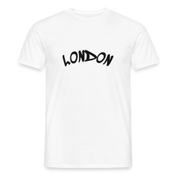 London - Great Britain - England - Männer T-Shirt - Weiß - Vorne - AI Model Male 178 dark (178cm)