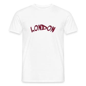 London - Great Britain - England - Männer T-Shirt - Weiß - Vorne - AI Model Male 178 dark (178cm)