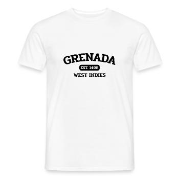 Grenada - Saint George ́s - Caribbean - West Indies - Men's T-Shirt - white - Front - AI Model Male 178 dark (178cm)
