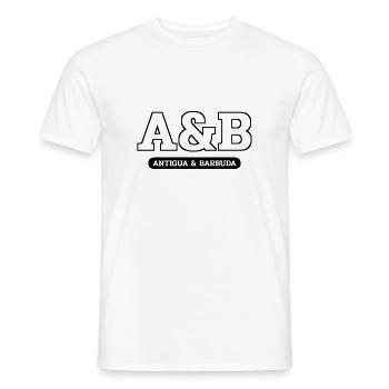 Antigua and Barbuda - St John's - West Indies - Men's T-Shirt - white - Front - AI Model Male 178 dark (178cm)