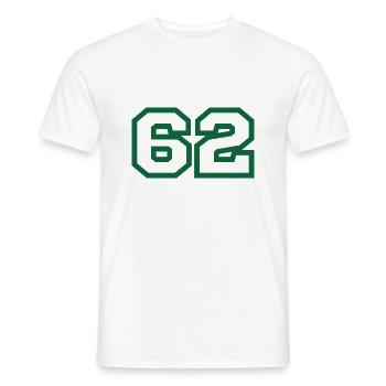 Numéro 62 sport - T-shirt homme - blanc - Devant - AI Model Male 178 dark (178cm)