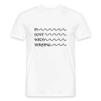 Surf Planche de surf Surfeur Sports nautiques - T-shirt homme - blanc - Devant - AI Model Male 178 dark (178cm)