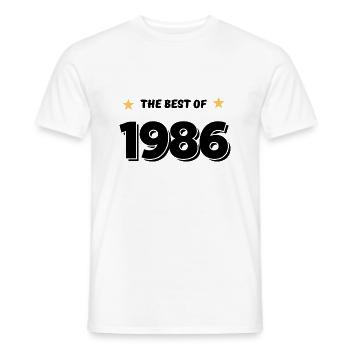 Best of 1986 - T-shirt homme - blanc - Devant - AI Model Male 178 dark (178cm)