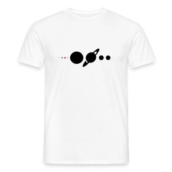 Sonnensystem* - Männer T-Shirt - Weiß - Vorne - AI Model Male 178 dark (178cm)