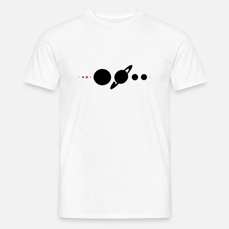 Sonnensystem* - Männer T-Shirt - Weiß