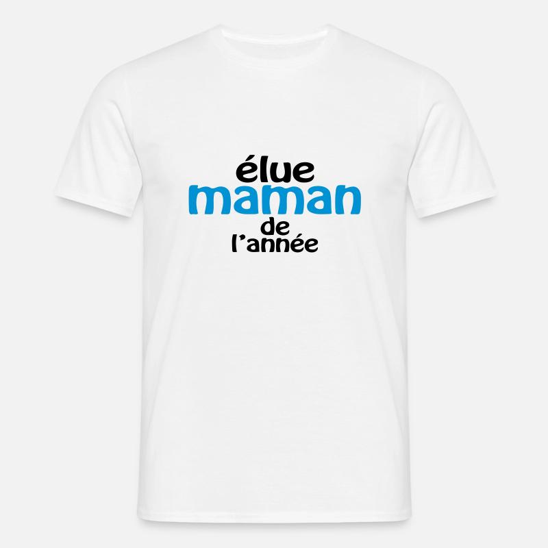 Maman de l'année (2c) - Männer T-Shirt - Weiß