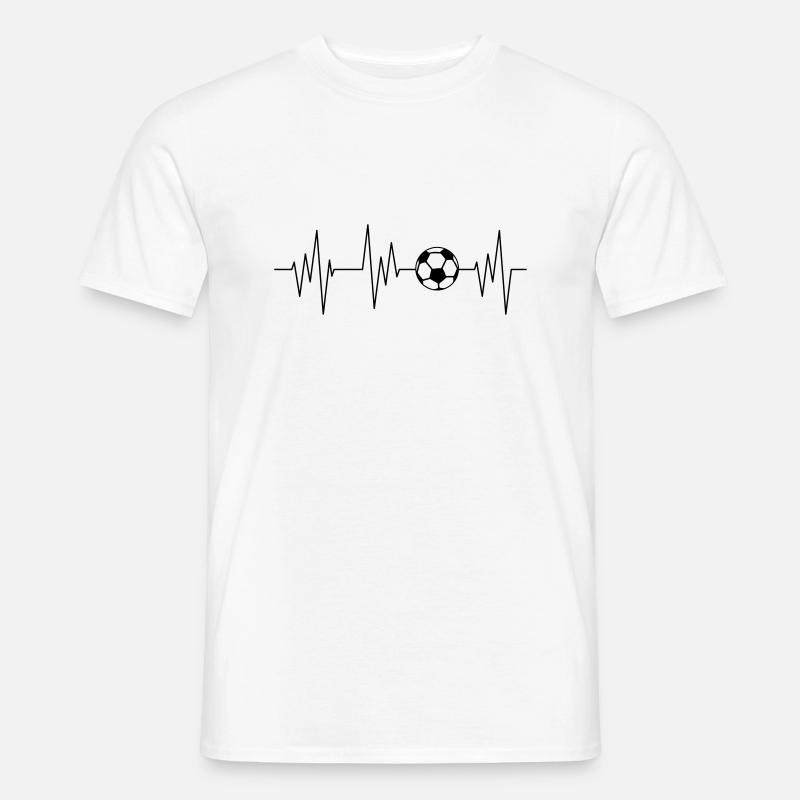 piłkarz - T-shirt męski - biały