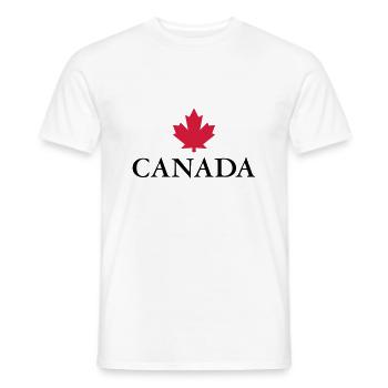 Canada Maple Leaf Ottawa Montreal Vancouver Quebec - Men's T-Shirt - white - Front - AI Model Male 178 dark (178cm)