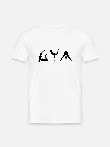 gym gymnastique gymnastique féminine - T-shirt homme - blanc