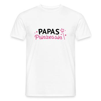 Papas Prinzessin - Männer T-Shirt - Weiß - Vorne - AI Model Male 178 dark (178cm)
