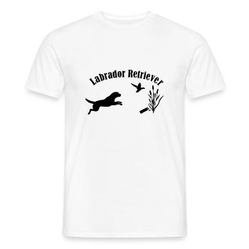 Labrador Retriever - Männer T-Shirt - Weiß - Vorne - AI Model Male 178 dark (178cm)