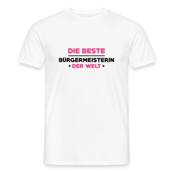 Bürgermeister Bürgermeisterin Stadt Rathaus Staat - Männer T-Shirt - Weiß - Vorne - AI Model Male 178 dark (178cm)