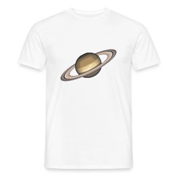 Saturne - T-shirt homme - blanc - Devant - AI Model Male 178 dark (178cm)