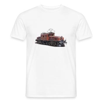 SBB crocodile CE6 / 8 - Men's T-Shirt - white - Front - AI Model Male 178 dark (178cm)